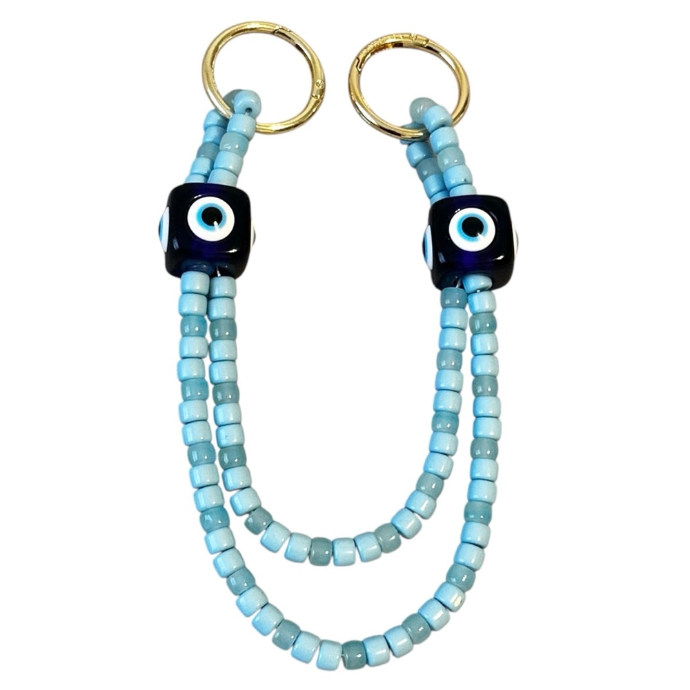 Baublebar Evil Eye Bead Ojo Bag Charm Large Blue
